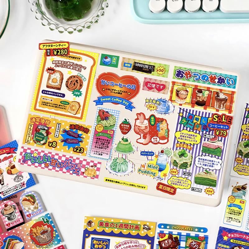 Cartoon Y2K Decorative Stickers For Scrapbooking Mobile Phone Diy Photo Card Decoration Collage Material Stickers