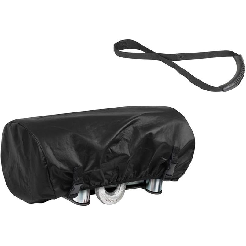 Explore Land Waterproof Universal Winch Cover - Dust Resistant Winches Cover 15.5 X 8.5 X 7 Inch - Fits Electric Winches Up To 4,500 Lbs