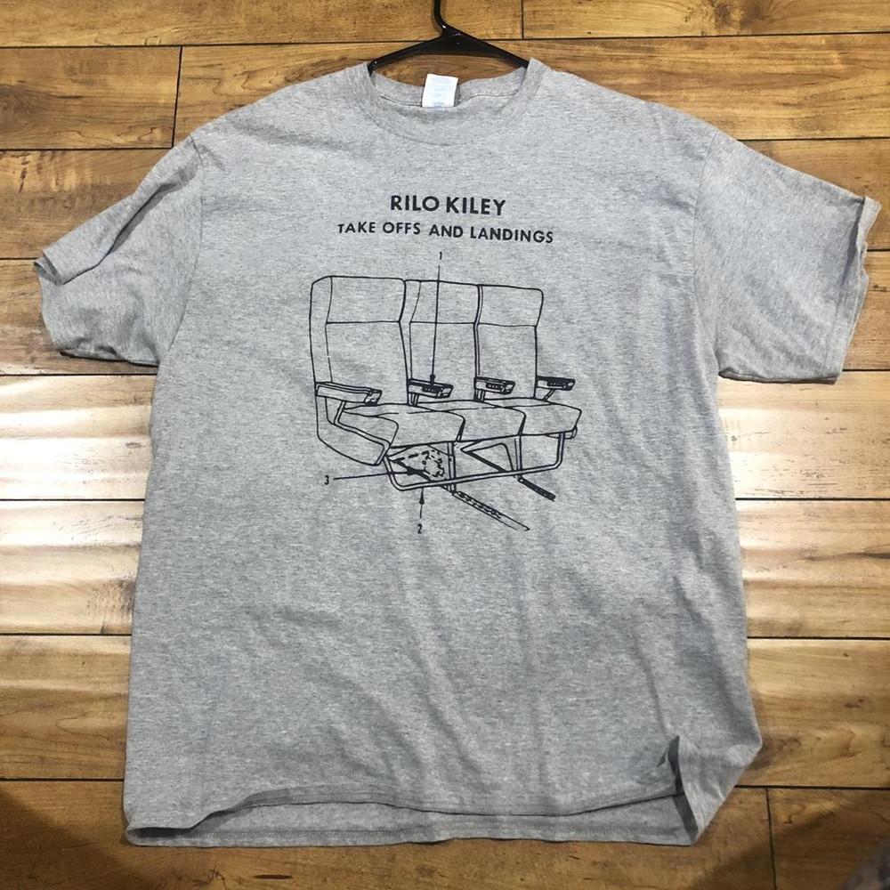 Rare Rilo Kiley Band T-shirt Gray Color All Size Cotton K680 Unisex T-Shirt S