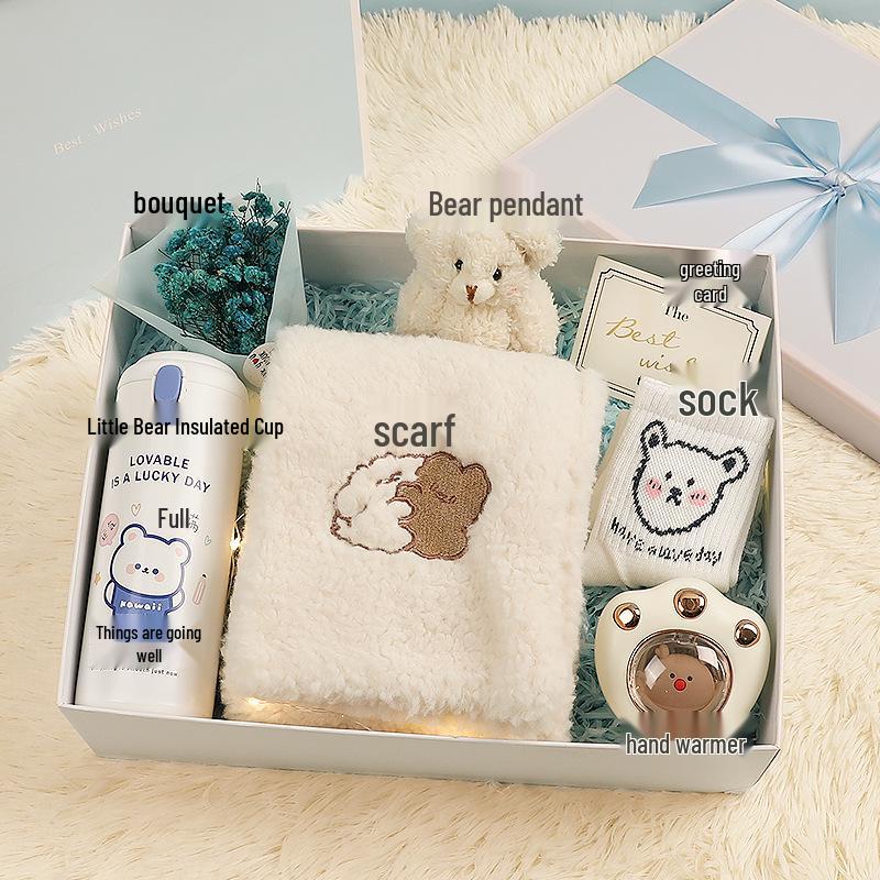Winter Scarf Gift Box for Girls & Best Friends - Christmas & Birthday Souvenir