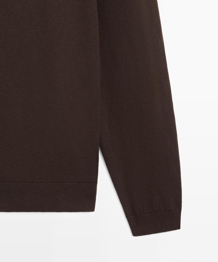 Masimodutti Cotton Knit Polo Sweater