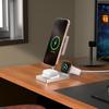 M39 30W 3 in 1 Foldable Magnetic Wireless Charger Zinc Alloy Stand Charging Station Qi2 Certified (Dual Magnet)
