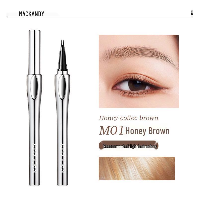 

Andy Double-Pointed Eyebrow Pencil: Waterproof, Sweatproof, Smudge-Proof, Ideal for Professional Makeup and Wild Brows.