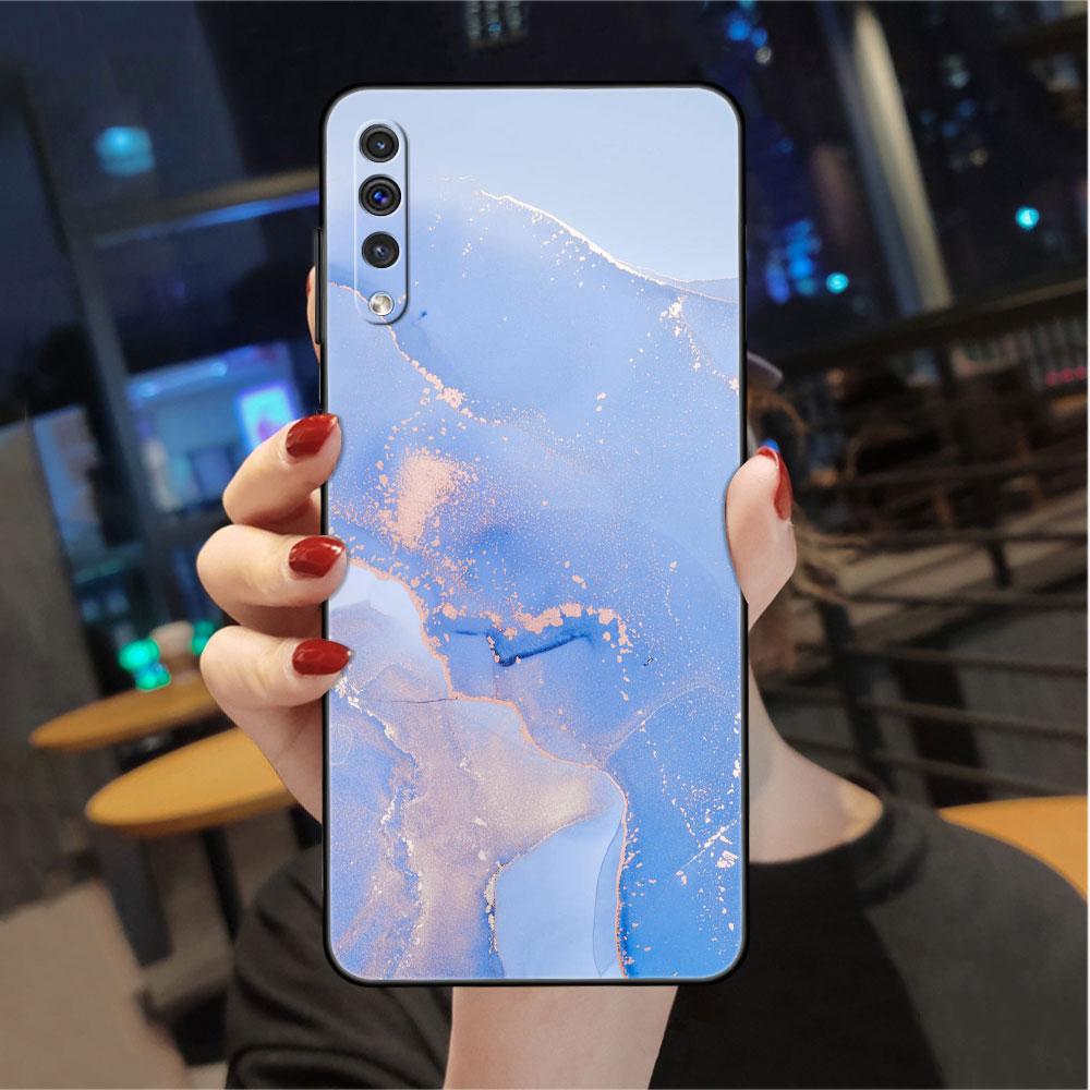 

Чехол для Samsung Galaxy A50 A20e A70 A10 A40 A20s A10s M30s M51 M31s черный мягкий чехол для телефона с мраморным узором Samsung F42 5G