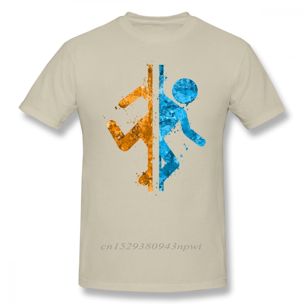Portal T Shirt Portal Splatter TShirt Printed Casual Tee Shirt Mens Cute Cotton Short Sleeves Tshirt