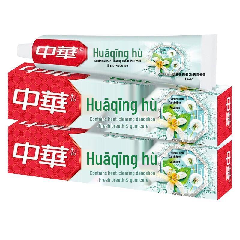 

Zhonghua Huaqing Orange Blossom Dandelion Toothpaste
