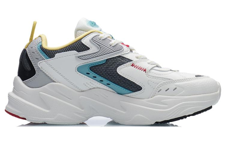 Li Ning Spacetime Classic Cushioning Low top Running Shoes Women's White Gray AGCR332-5
