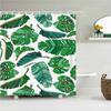 Green Leaves Plant Palm Leaf Pattern Bath Curtain Waterproof Fabric Shower Curtains 180X180Cm Bathtub Screen For Bathroom Decor