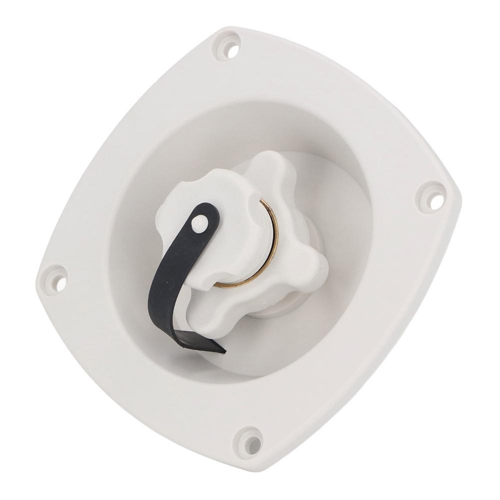 White Wall Mount Filler Regulator Built in Valve Fresh Water Injection Port  Camper