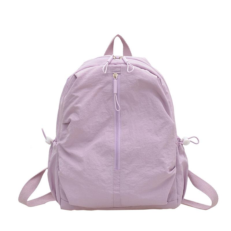Schoolbag High school schoolbag Female college student lightweight travel bag Simple casual backpack Men's fashion large-capacity backpack