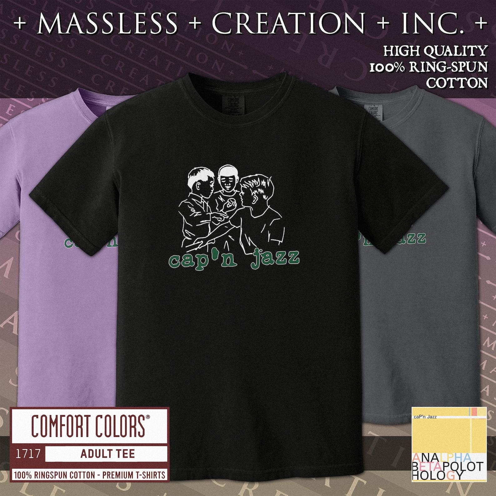 CAP N JAZZ Classic T shirt [Comfort Colors 1717] Band Logo | 90s Midwest Emo | Indie | Screamo | Emocore | Hardcore | Punk | Grunge | Music 2XL