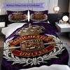 Glory Devils Rise Three-piece set (1 * duvet cover + 2 * pillowcase, without core) 2D Flat Duvet cover and pillowcase Bedding set Soft and comfortable