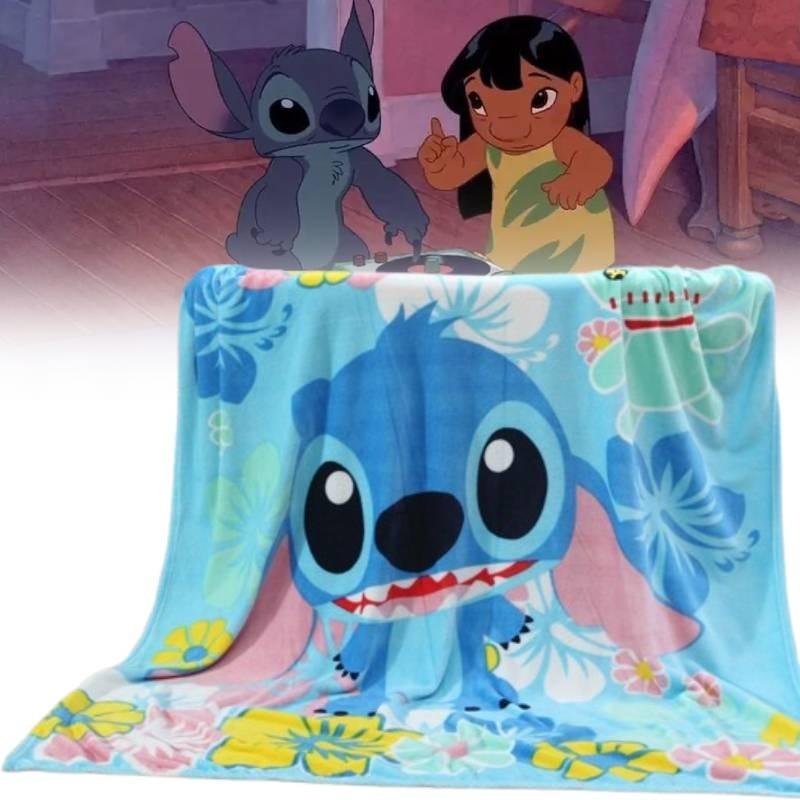 Soft And Snuggly Cartoon Fleece Blanket For Students Featuring Colorful Characters