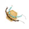 Handmade Beaded Natural Stone Crystal Gravel Alloy Bracelet Bracelet Bracelet Adjustable Multi-Color B28