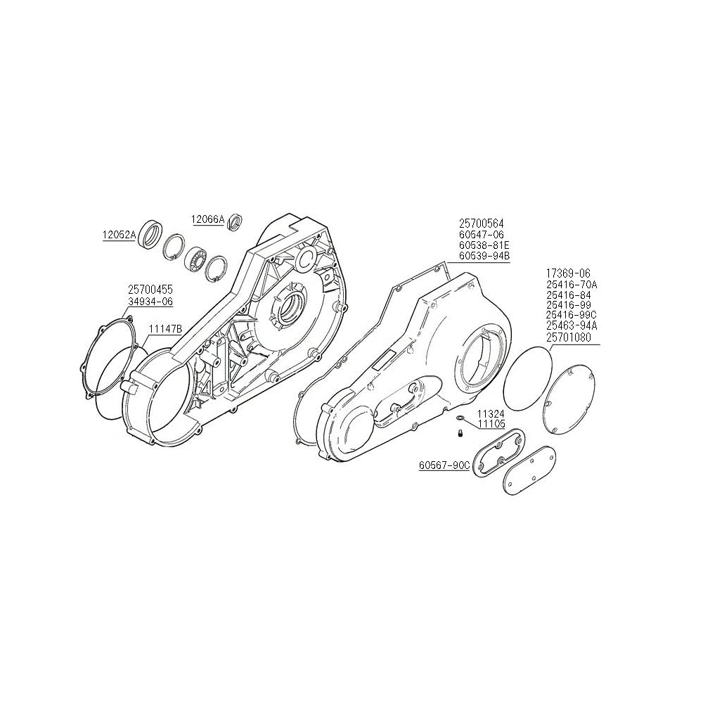 Original Harley CVR, Kupplung 25701080 Dichtung