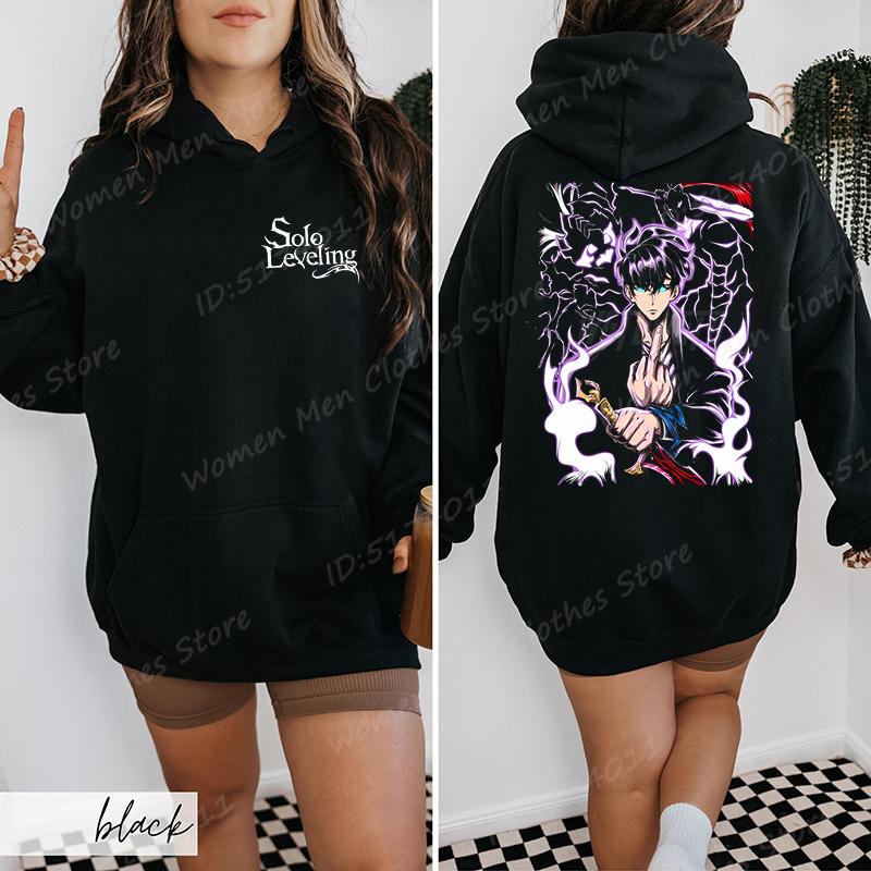 Hot Anime Lover Gift Jacket Solo Leveling Print Hoodies Men/Women Comic Sung Jinwoo Harajuku Hoodie Unisex Streetwear Pullovers