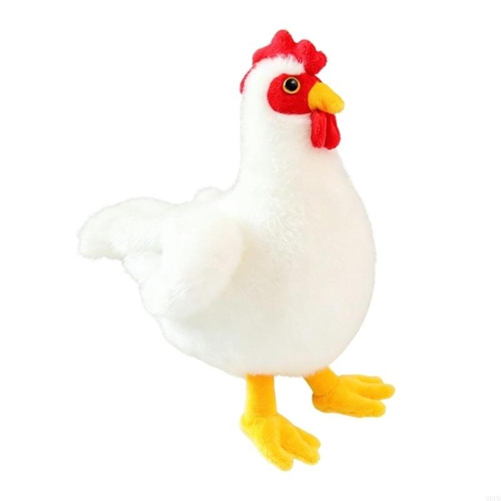 Realistic Looking Chicken Plush Pillow PP Cotton Filled Rooster Hen Plush Toy  Doll Toy