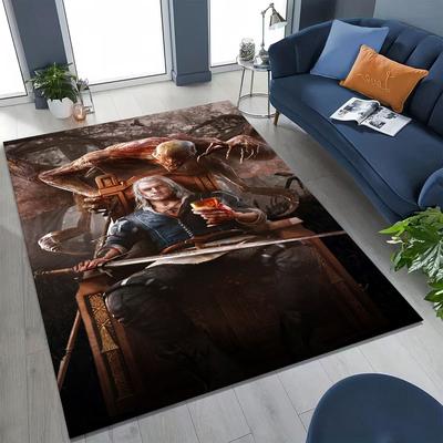 3D Kober W-Witcher Geralt Games Kreslený pro Ložnici Obývací Pokoj Pohovku Domov Rohožka Dekorace, Velká Dětská Protiskluzová Podlahová Rohožka