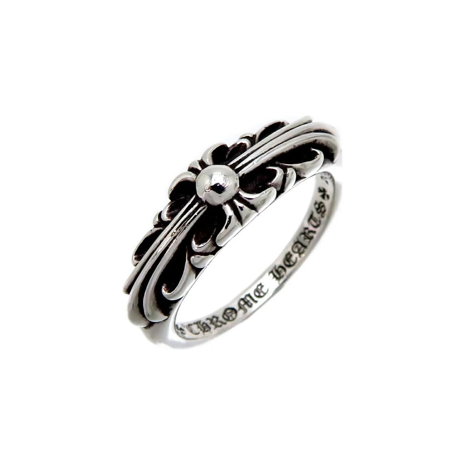 

Металеве кільце з гравіюванням логотипу Chrome Hearts Жіночі кільця Срібне CH-BB-F1 Basic Packaging-Dust Bag,7
