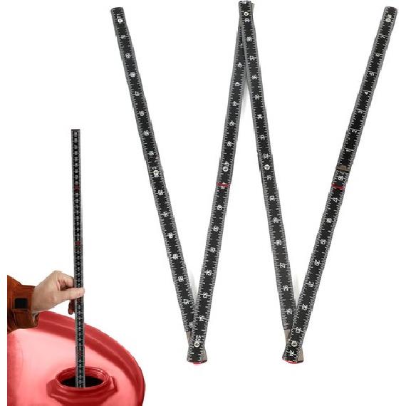 Fuel Tank Measuring Stick 10 Fold to 78 , Wooden Oil 1PCS Wooden Measuring Stick