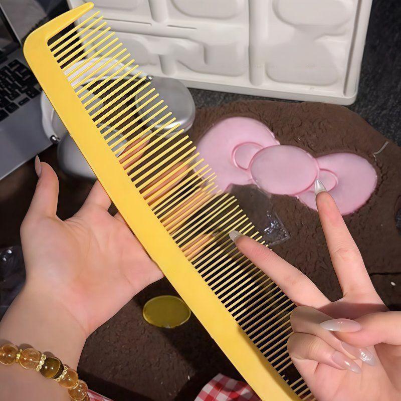 

38Cm Big Comb Funny Flattop Hair Cutting Brush For Party Cospaly Giant Combs Hair Styling Tools For Christmas Halloween Costume жовтий