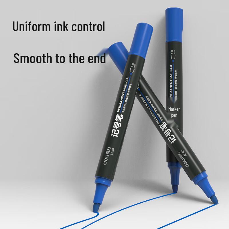 Deli S550 Broad Tip Oil-Based Marker Pen