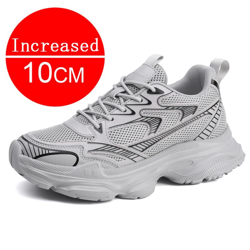 

Мужская толстая подошва, сетчатая, дышащая, спортивная, беговая, повседневная, удобная, легкая, противоскользящая, 37-44 44