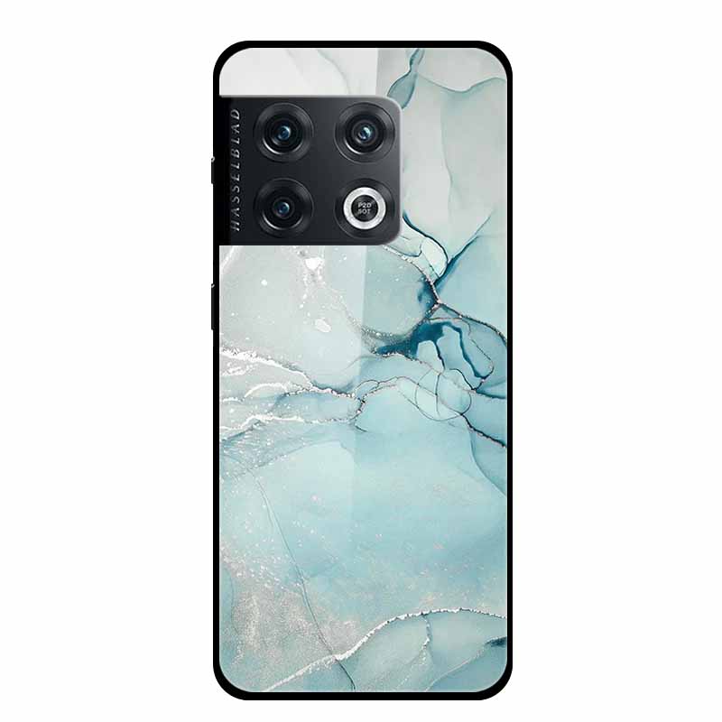 For OnePlus 10 Pro Case Marble Tempered Glass Back Cover Hard Case For OnePlus 10 Pro Shockproof Fundas NE2210 Protective Coque