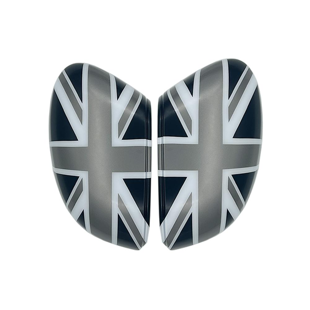 2Pcs/Set The Black Flag Car Shell Outside Rear View Mirror Covers For MINI COOPER U25 F66 F65 F67 Auto Accessories Cnjaw55