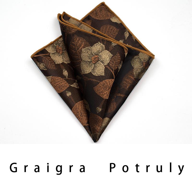 Men'S Formal Business Tie 8Cm Trend Ethnic Style Guochao Chinese Style Bow Tie Pocket Towel Set Retro Coffee