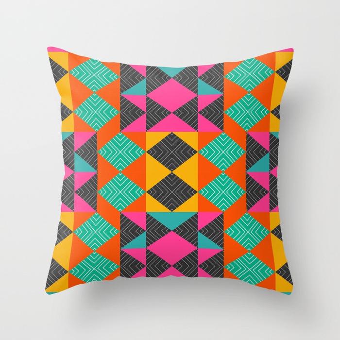 Nordic Symphony Geometric Abstract Color Pillow Cover Office Sofa Cushion Car Cushion Polyester Pillow Cover