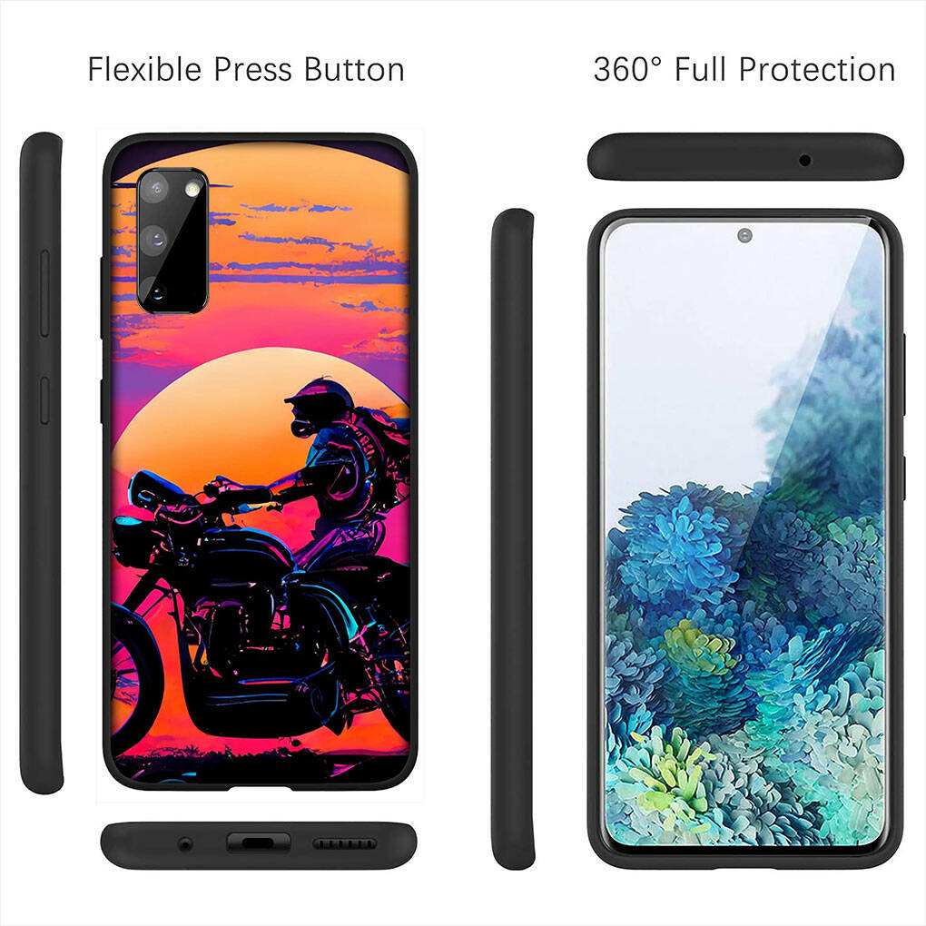 for Samsung Galaxy S25 S24 S23 S22 Ultra FE Plus A37 A57 A56 A55 A06 A16 A15 A36 A26 A35 A05 A25 A54 A34 Phone Case Motorbike 1N23456 Motorcycle Cover