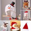 Snowman Elk Cap Christmas Cartoon Animals Festival Decorate Party Winter Gift