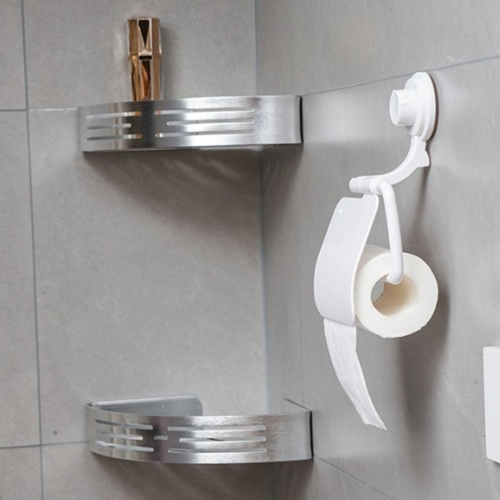 Waterproof Toilet Paper Holder ABS Material Suction Cup Toilet Paper Holder Humid Environment