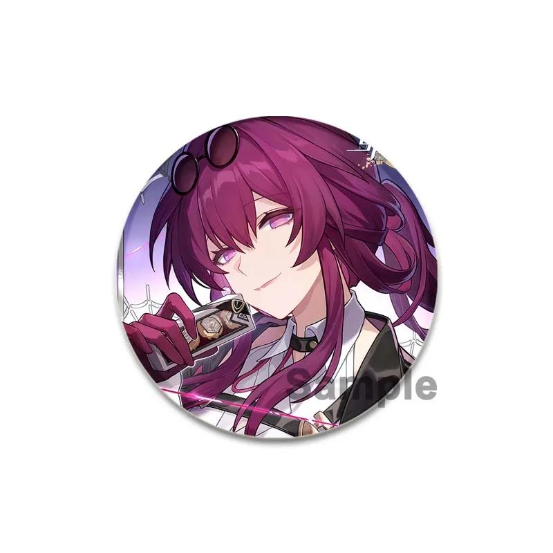 

32/44/58 мм Honkai Star Rail Брошь на рюкзак Asta Hook Kafka Arlan мультфильм косплей значок на лацкан булавки для одежды аксессуары подарок 32mm