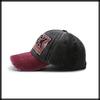 English ROCK American Casual CA513 [White Fang] Hat, Letters, Logo, Cap, Design, Sports, Men's, Women's, (Brown)
