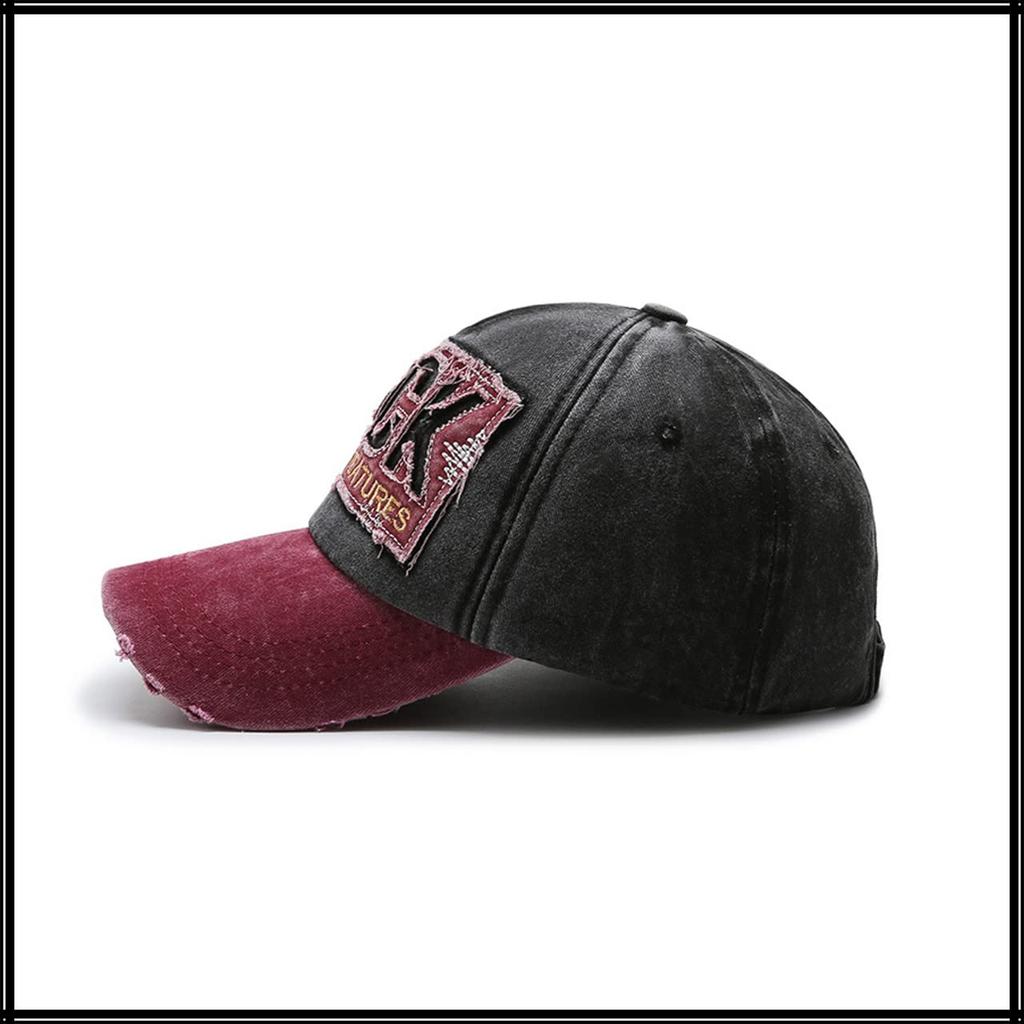English ROCK American Casual CA513 [White Fang] Hat, Letters, Logo, Cap, Design, Sports, Men's, Women's, (Brown)