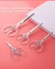 Professional Tailor Crystal Transparent Scissors Stainless Steel Sewing Scissors Embroidery Scissors Tools Office Scissors