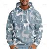 Merry Christmas 3D Printing Men Hoodies Funny Reindeer Graphic Hooded Sweatshirts Women Santa Claus Pullovers Clothing