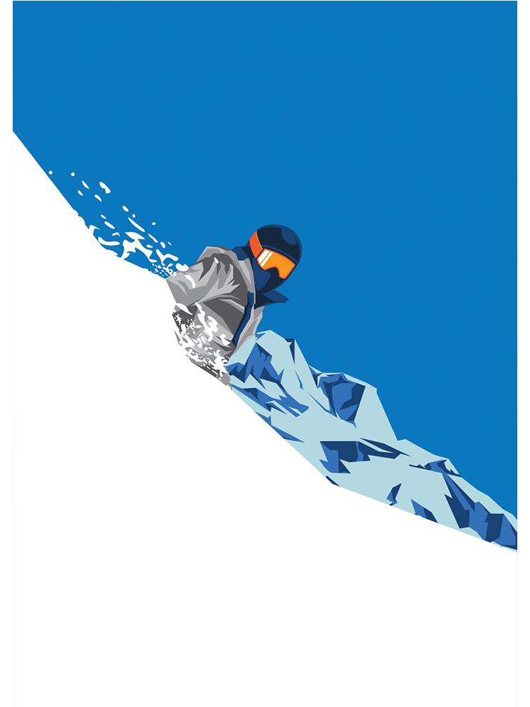 Nordic Downhill Skiing Climbing Winter Posters Print Canvas Painting Holiday Wall Art Picture For Living Room Home Decoration