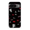 Case for Google Pixel 9 NIKE JORDAN WHITE RED Black Background