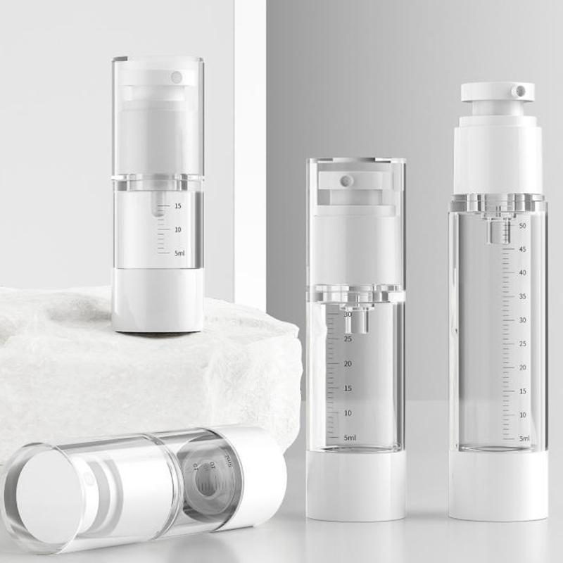 15/30/50Ml As Vacuum Lotion Spray Bottle With Scale Travel Portable Refillable Bottles Liquid Foundation Cosmetics Container