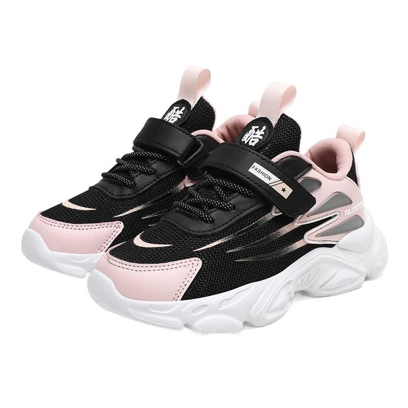 2025 spring and summer middle-aged and older girls running shoes men's sports shoes mesh breathable shoes soft-soled students casual shoes