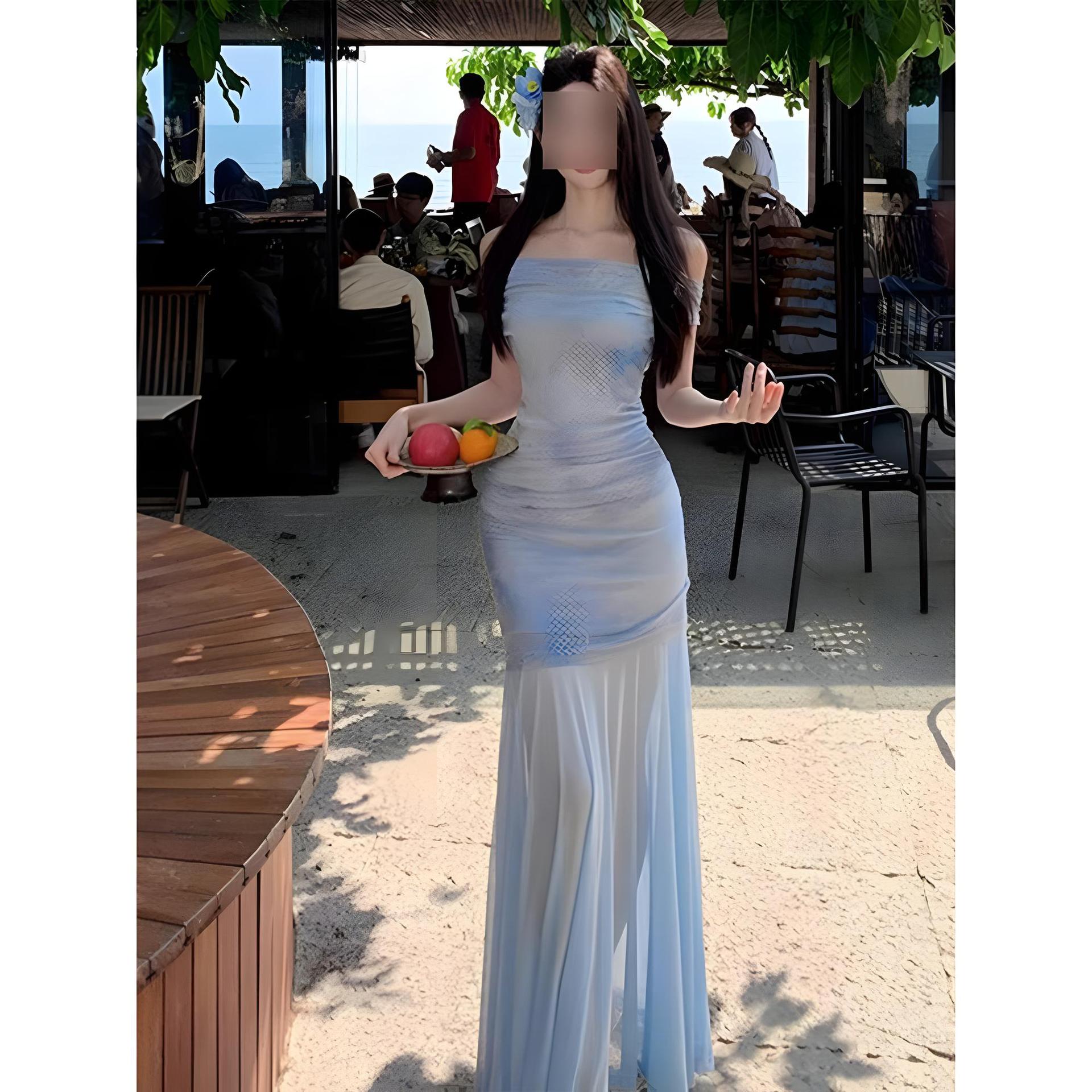 

Atmosphere фиолетовое цветочное платье-сарафан с завышенной талией, женский летний новый стиль, высококлассное изысканное красивое длинное платье XL- (recommended 110-60kg)