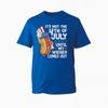 Funny 4th of July Graphic TShirt Hot Dog Wiener Adult Humor BBQ Grill TTop