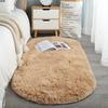 Oval Soft Silkly Plush Carpet Modern Home Decor Living Room Sofa Coffee Table Floor Rug Girl Bedroom Foot Mat Balcony Cushion