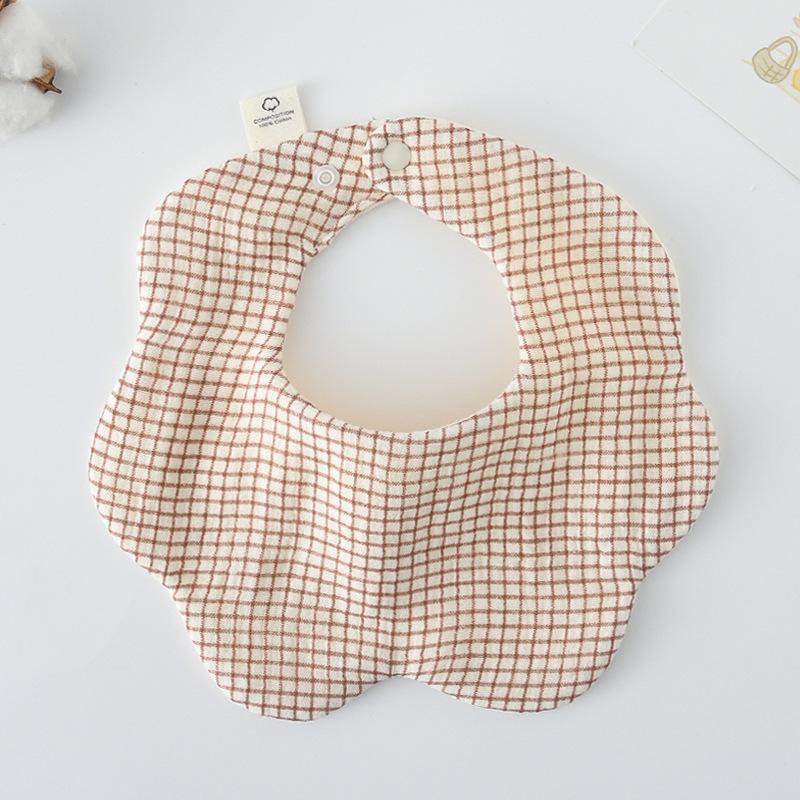 360-Degree Pure Cotton Petal Baby Drool Bib