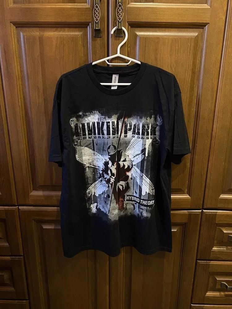 

Hybrid Album Graphic Double Sided Vintage Y2K Style T-Shirt Reprint HOT ITEM Unisex T-Shirt XXXXL