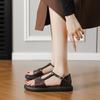 Spot~ Flat-bottomed comfortable sandals for women's summer new outer wear with skirts, beautiful and versatile Roman shoes for women