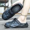 Trendy Fashion Hole Shoes Men's Summer Thick-soled Soft Elastic Slippers Comfortable Outdoor Sports Non-slip Casual Slippers